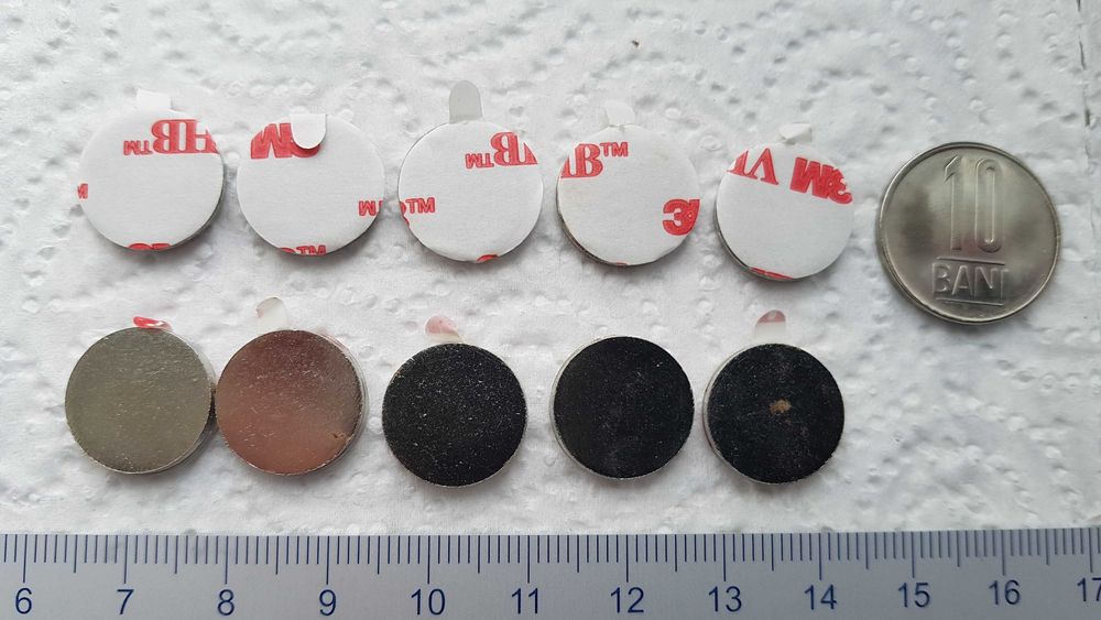 Magneti neodim disc puternici cu adeziv Ø 15 mm x 2 mm