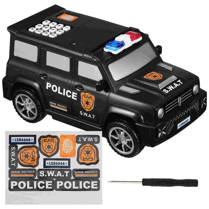 Автомобильная копилка Police-SWAT с имитации отпечатков пальцев