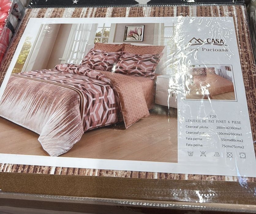 Lenjerie de pat 6 piese Casa Pucioasa
