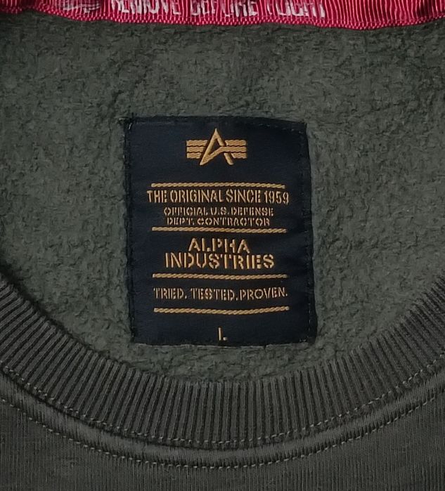 Alpha Industries Sweatshirt оригинално горнище L памучен суичър горно