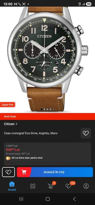Ceas citizen cronograf ecodrive