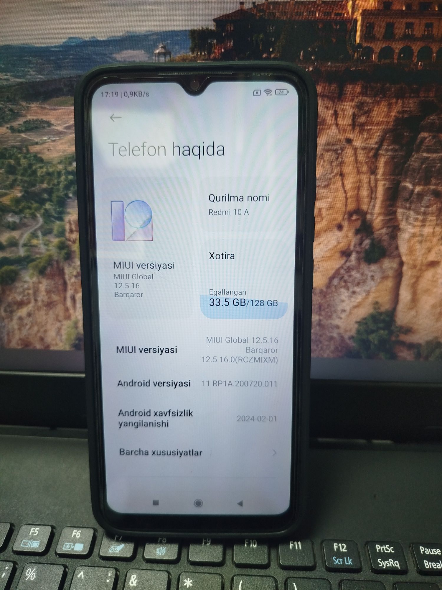 Redmi 10 A xolati zo'r 128gb