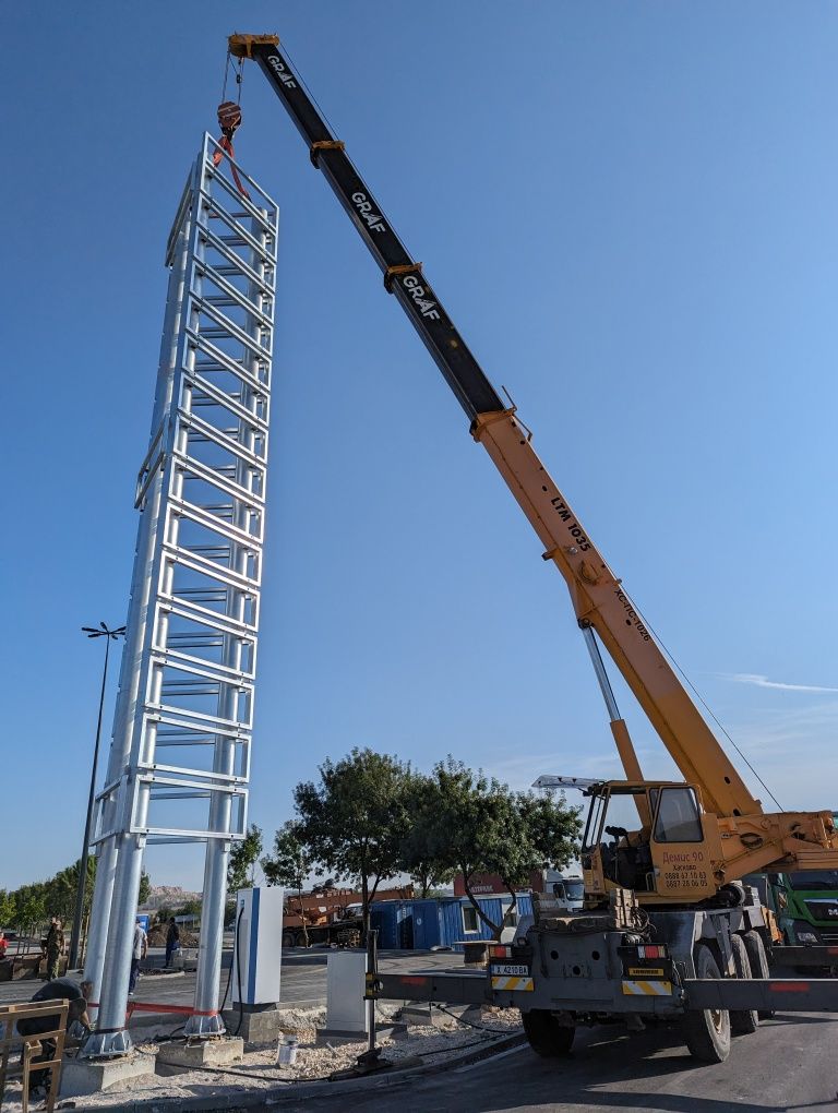 Автокран до 90t. Камион Кран. Тел. товарачи. Валяк 4.5т. ПЪТНА ПОМОЩ