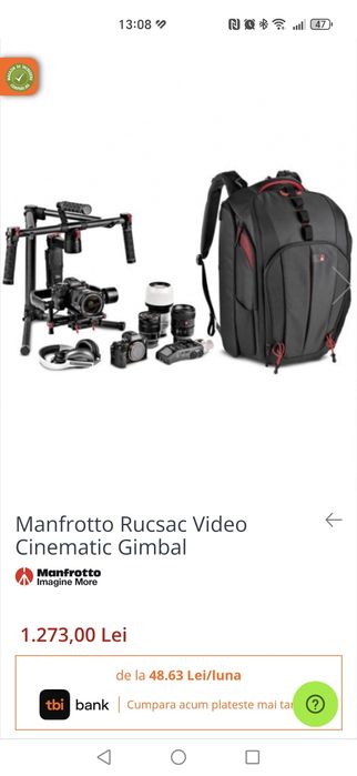 Rucsac Manfrotto Video Cinematic Gimbal
