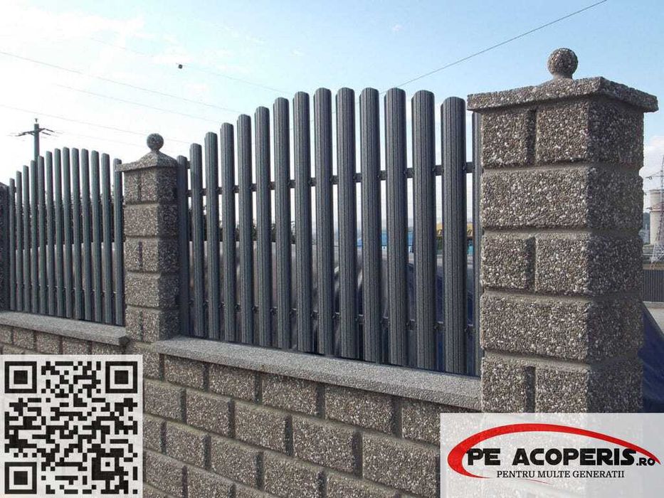 Șipcă metalică pentru gard și porți – montaj rapid, posibil si în Rate