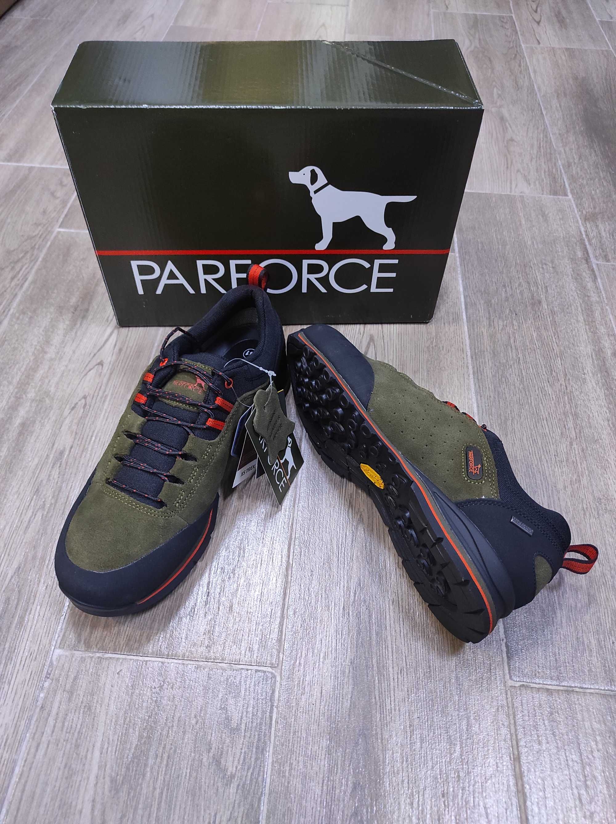 Pantof piele intoarsa, impermeabil, talpa Vibram, marca Parforce