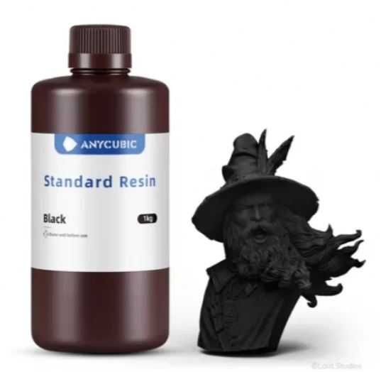 Rasina anycubic 1 litru black standard, plant base, tought