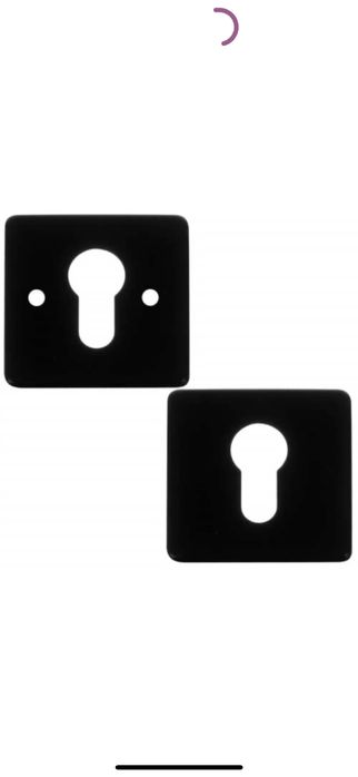 Vand Set de manere pentru usa negru-mat- 6 buc