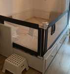 Vand 2 bariere protectie pat