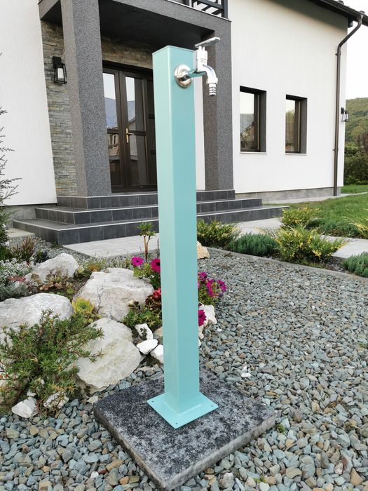 Cismea moderna pentru gradina, turcoaz, otel vopsit electrostatic