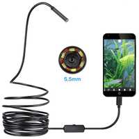 Camera Endoscop  6 LED-uri, waterproof, Android si Windows