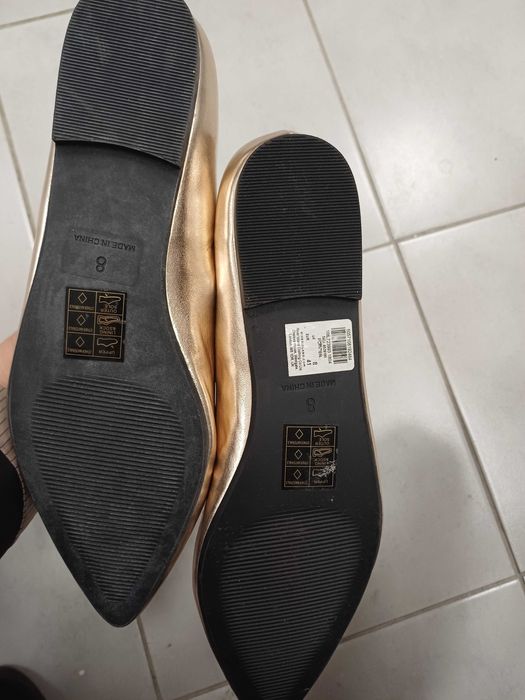 Обувки златисти River Island