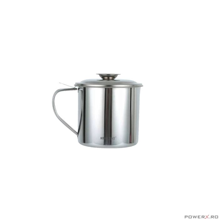 Recipient pentru stercurarea uleiului, cu capac si sita cu filtru,