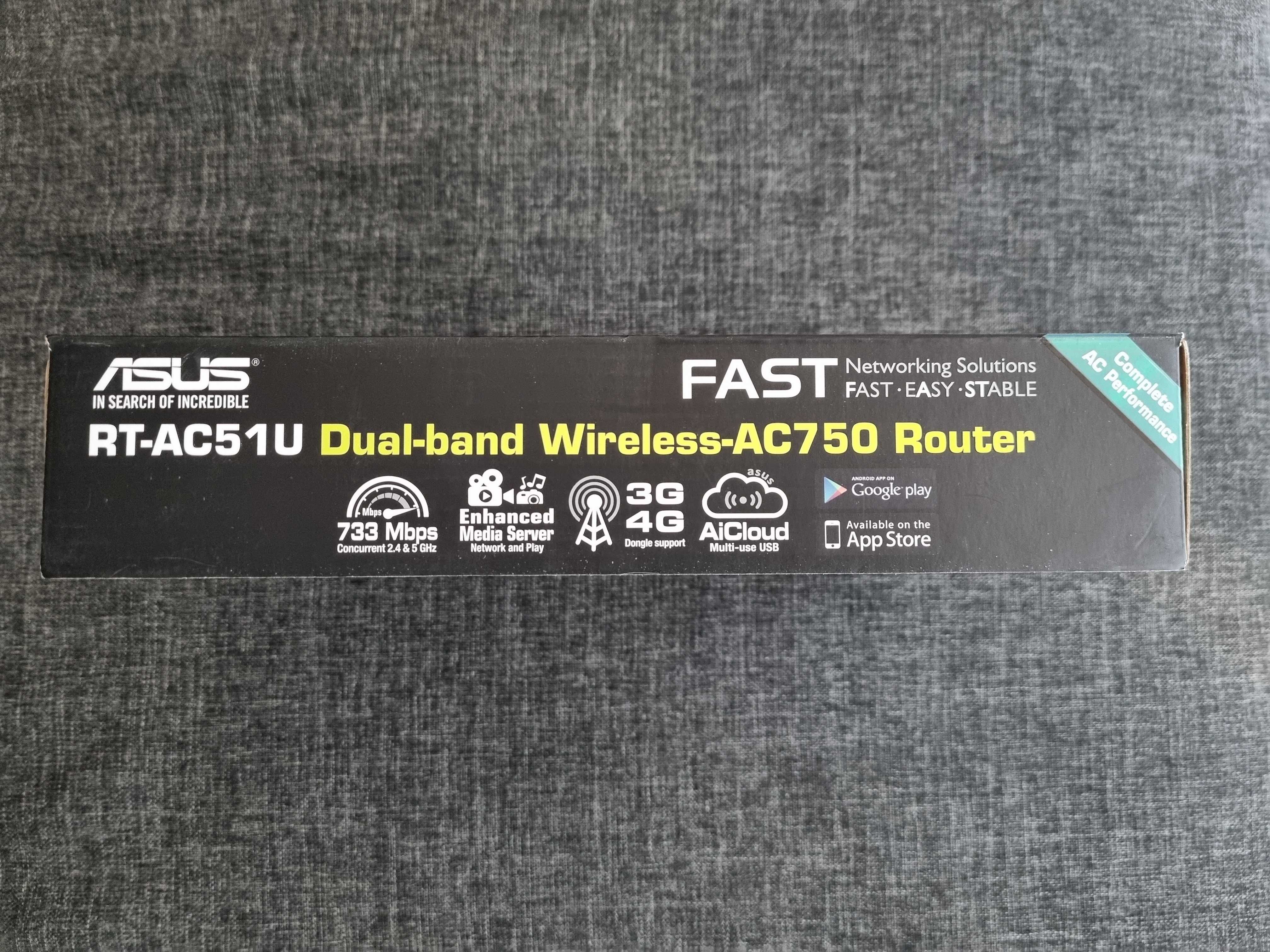 Рутер ASUS RT-AC51U /750AC Dual-band, WI-FI 5