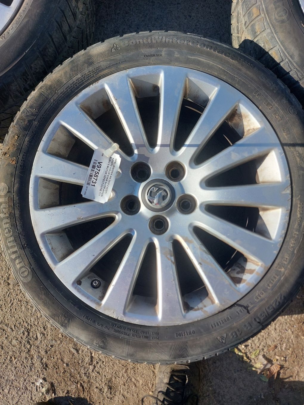 Janta aliaj set R18 5x120 anvelope iarna anvelope stare buna Opel INS