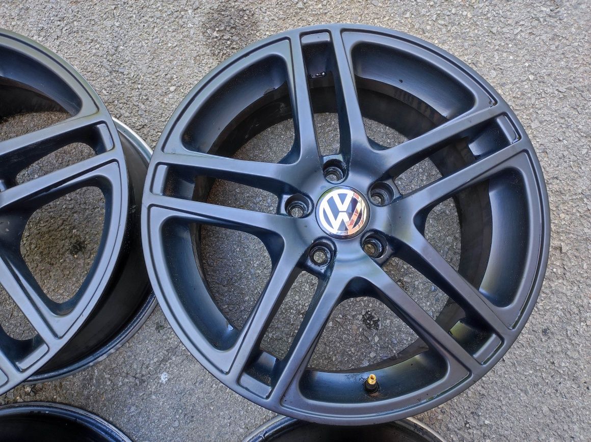 Фолксваген/VW; 4 бр. лети джанти - 17 цола 5x112 - черен мат