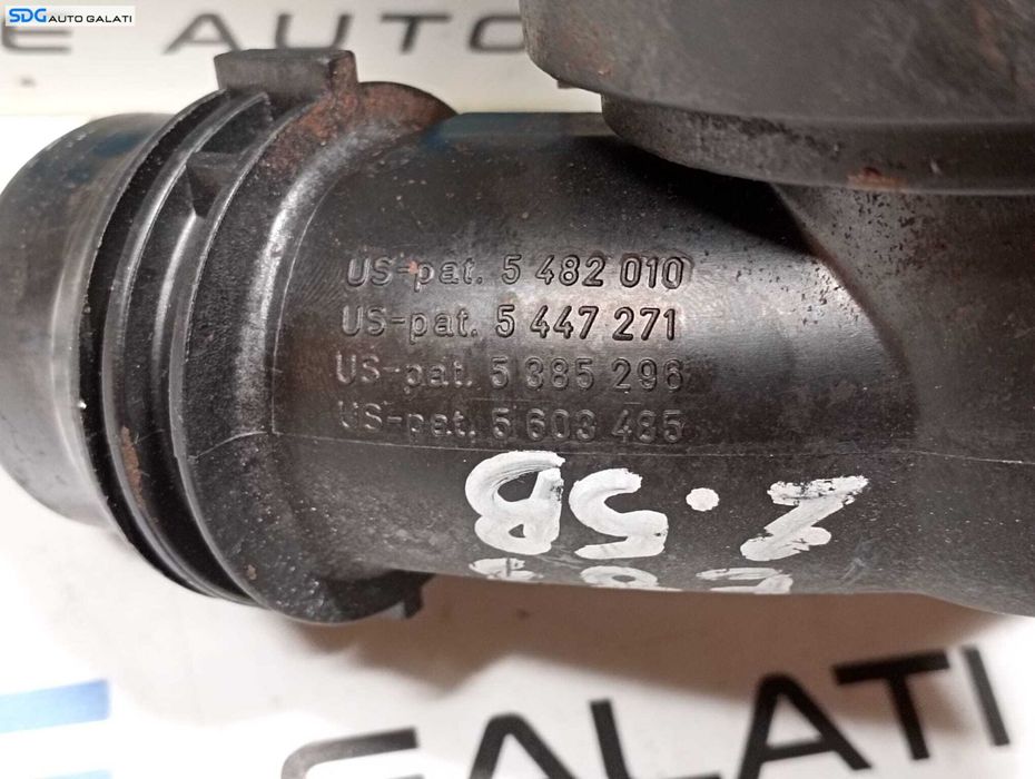 Corp Carcasa Suport Termostat Apa cu Furtun Conducta BMW Seria 5 E39 728 1995 - 2004 Cod 1436824 5482010 5447271 5385296 [M4805]