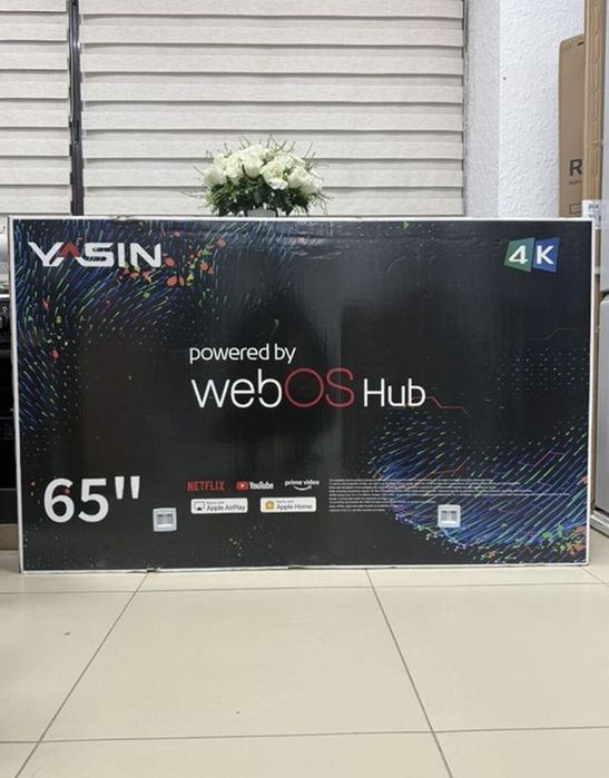 НОВЫЙ Yasin 165 см 4К smart tv телевизор