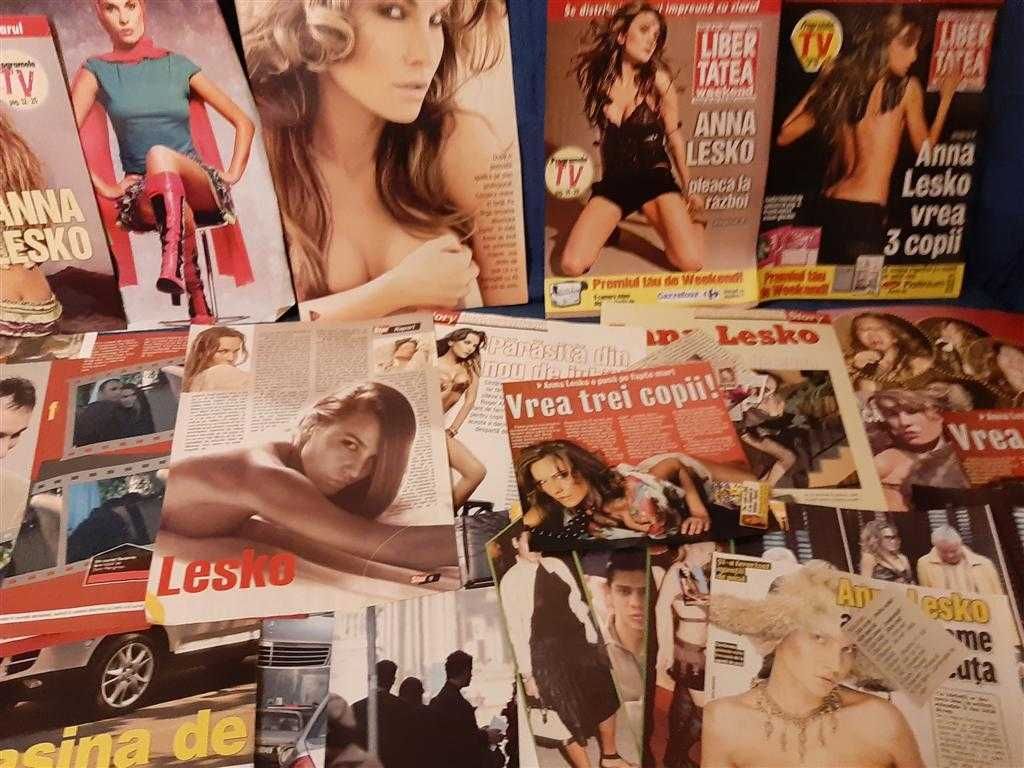 Colectie masiva de articole din reviste cu Anna Lesko