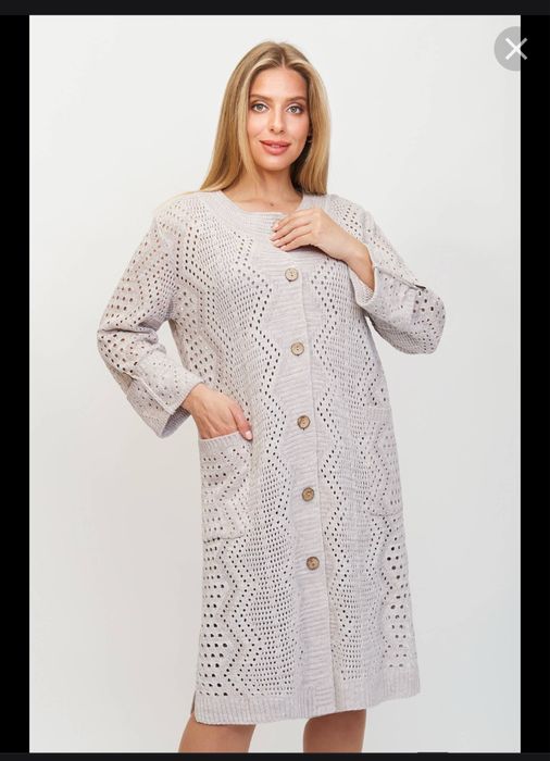 Кардиган, накидка 56 рр. Серая и Белая