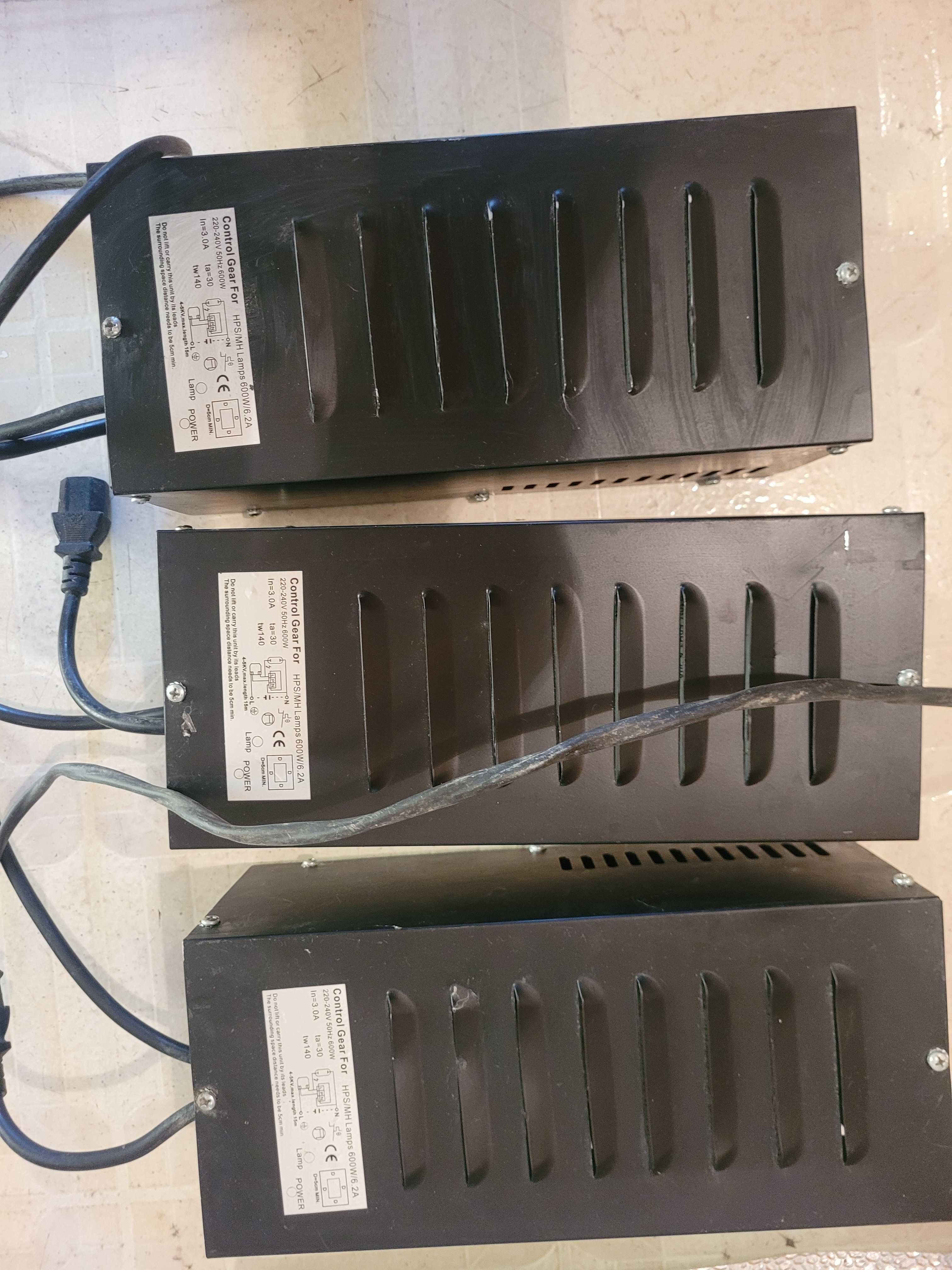 Комплекти за растеж 600 w  дросел, лампа и рефлектор