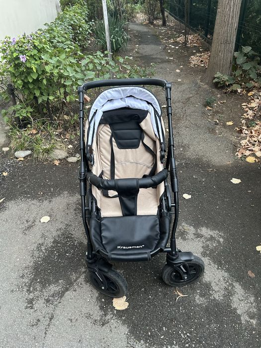 Carucior 3 in 1 Trend Black Beige Prestige - Krausman