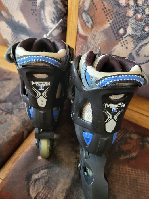 Role Reglabile Gri-Negru Blade