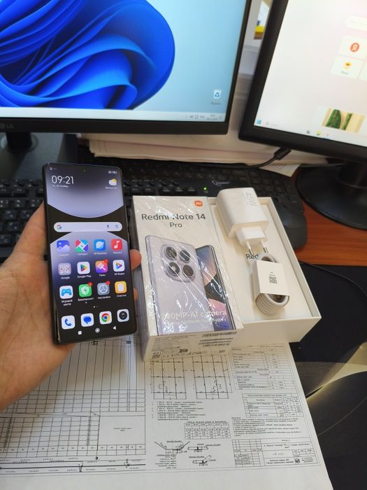Redmi note 14pro 12/256gb(2025)3 kunlik ideal zur aybi yuq tozza tele