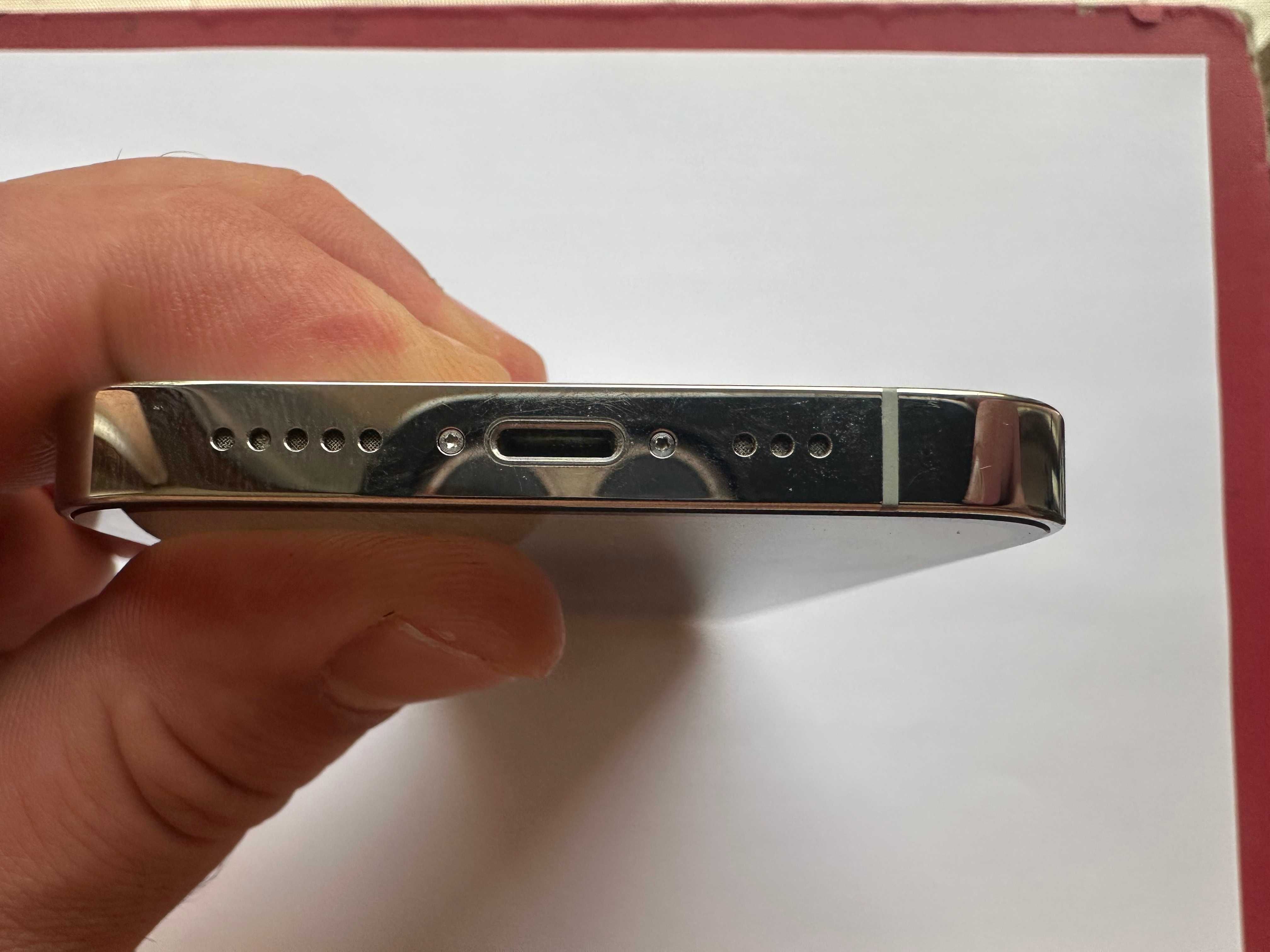 КАТО НОВ !!! iPhone 14 Pro - Бял - 128GB - Отключен - 100% БАТЕРИЯ !!!