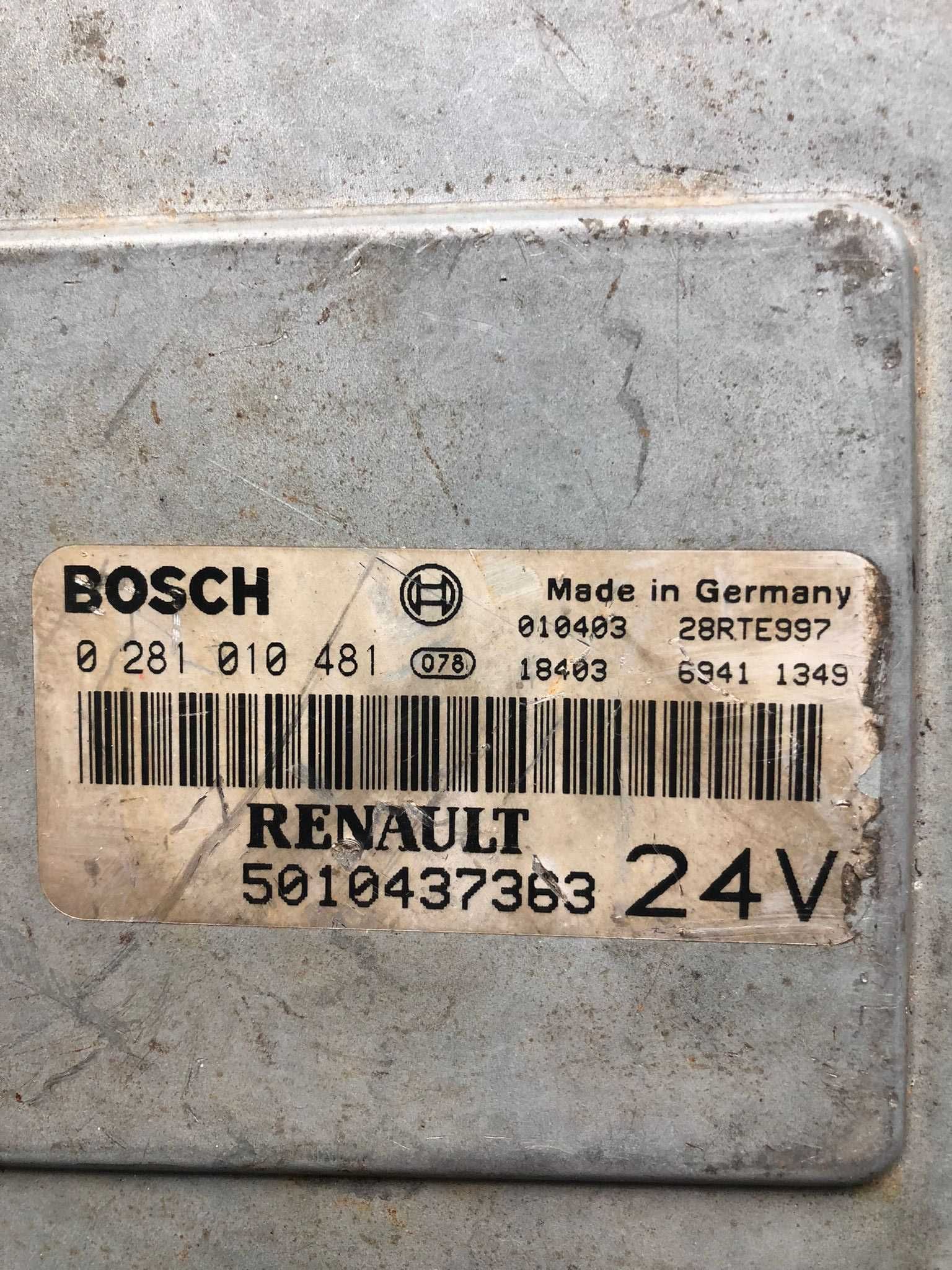 ECU Calculator motor RENAULT MAGNUM 0281010481 5010437363 MS 6.2
