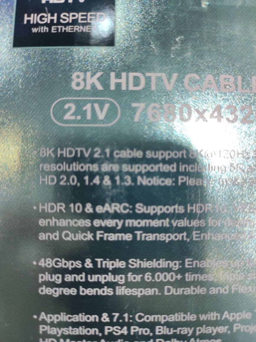 Доставка!  Hdmi кабель 1,5 m/ 3 m / 5 m/10 m/ 8 k/ 4 k ARC  / Premium