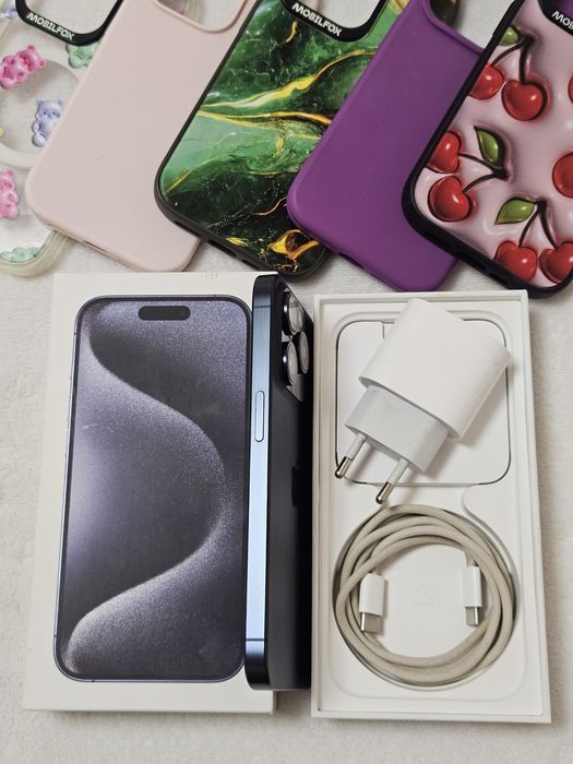 Iphone 15 pro 128GB Blue Titanium Full box, ca nou