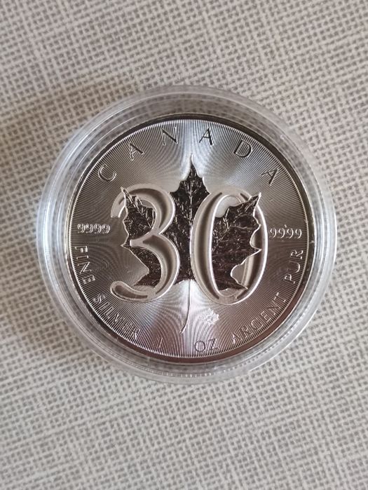 Сребърни монети от 1 тройунция 999 чисто сребро