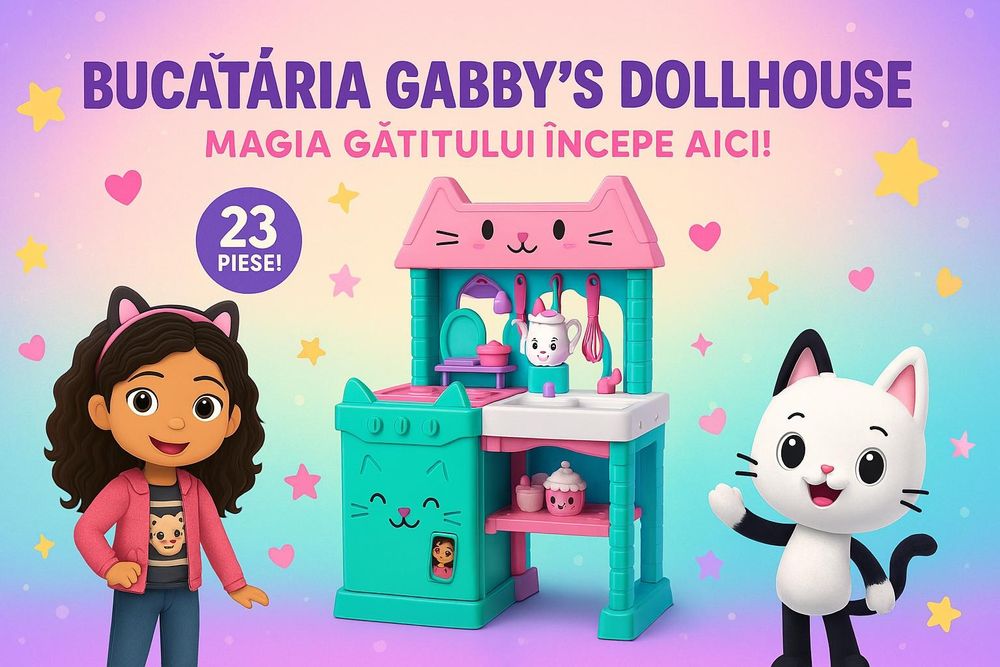 Bucatarie Set joacă Gabby’s Dollhouse Sigilat