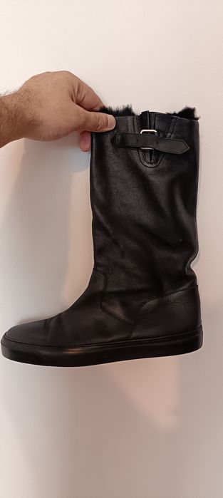 Gucci authentic Leather fur boots