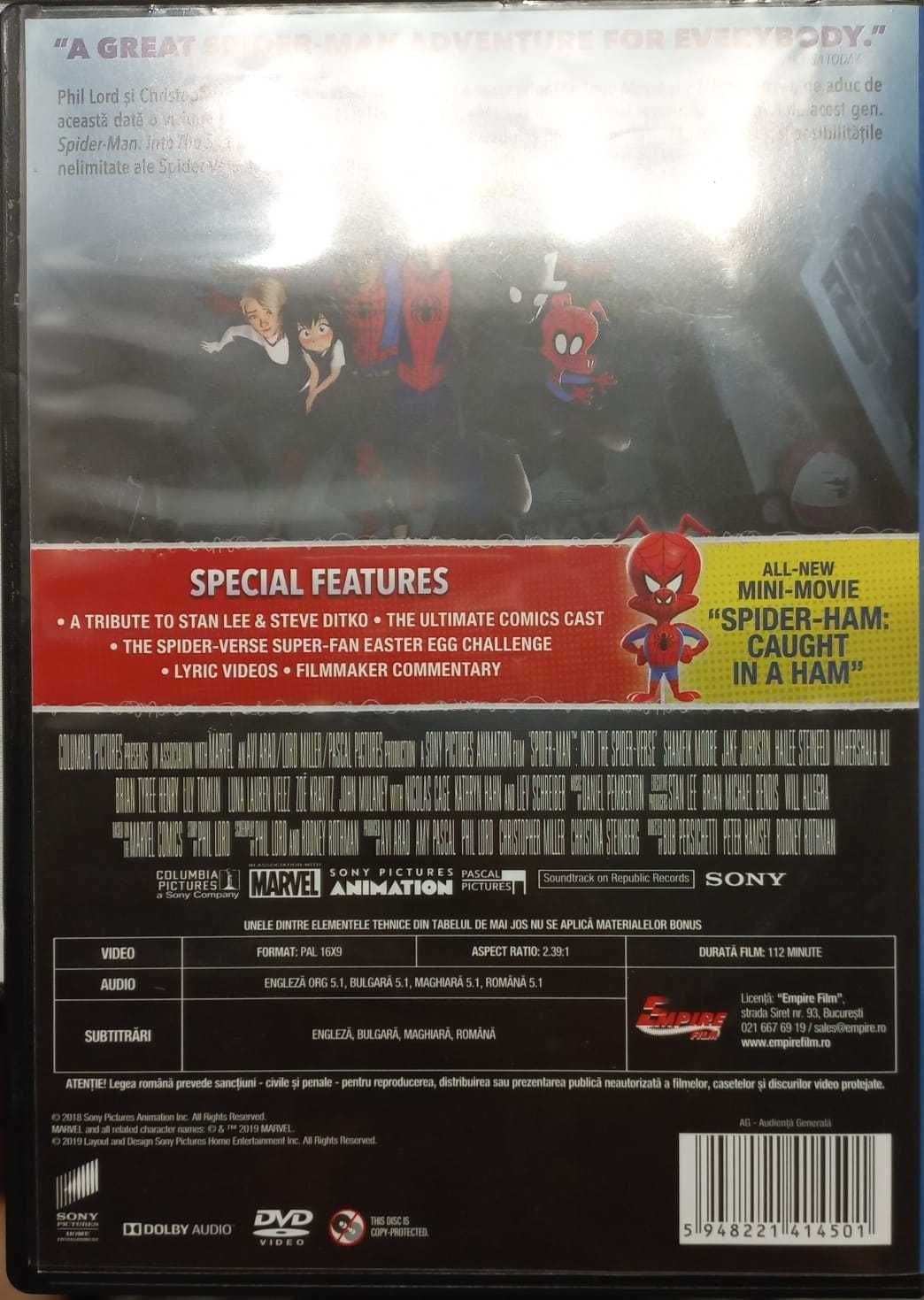 DVD Spider-Man Into the Spider-Verse