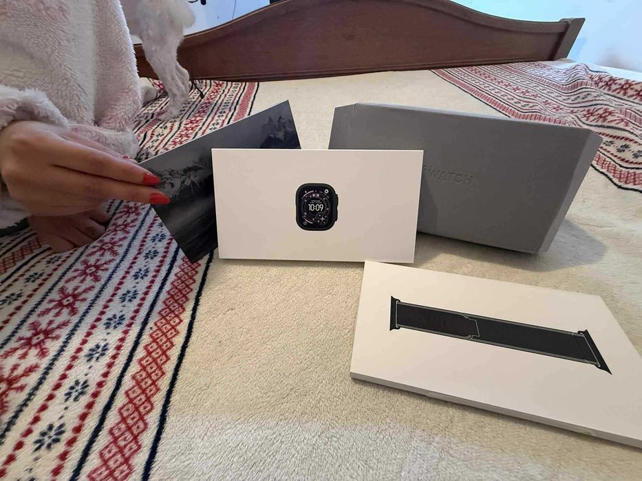Apple watch ultra 3 nou sigilat 49 cm black Ti Black/charcoal