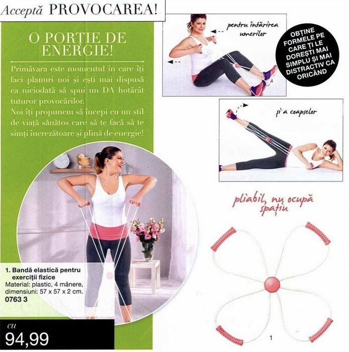 Aparat pentru exercitii fizice ptr abdomen,coapse,umeri,brate,picioare