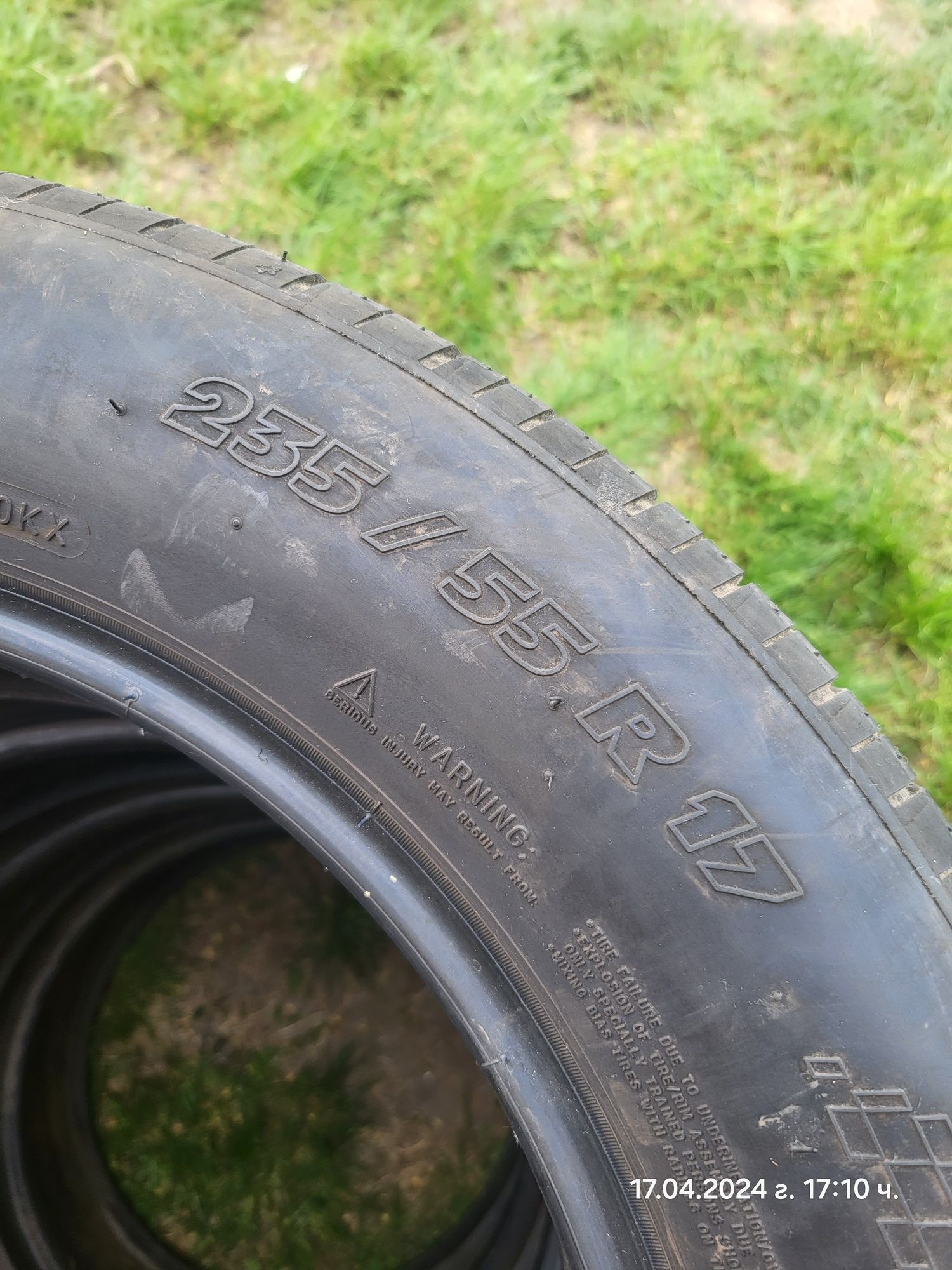 4 бр Летни гуми Michelin 235/55/17