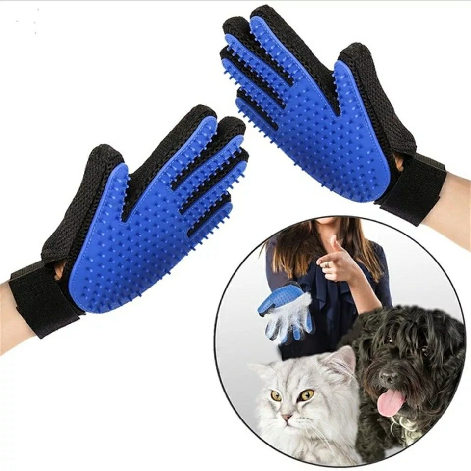 Перчатка для вычёсывания шерсти у собак, кошек и т.д.