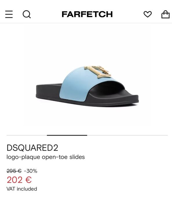 DSQUARED 2 Оригинални Чехли, продават се на Топ Цена от 119лв, Нови