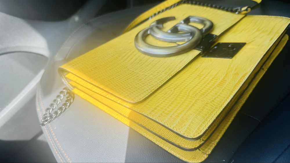 Poseta piele vitel Gucci!