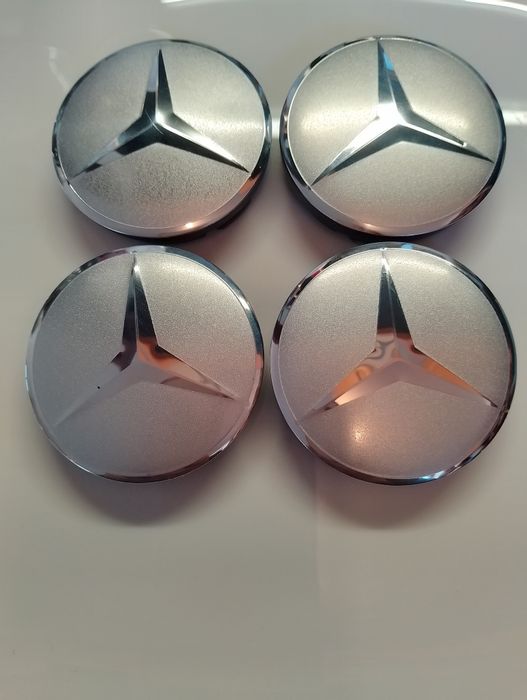 Капачки за джанти Мерцедес сиви декоративни тапи за джанти 52/55