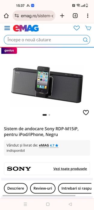 Vand Boxa Sony cu intrare Jack