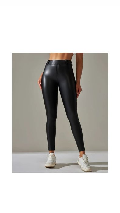 Colanți vătuiți din piele ecologică