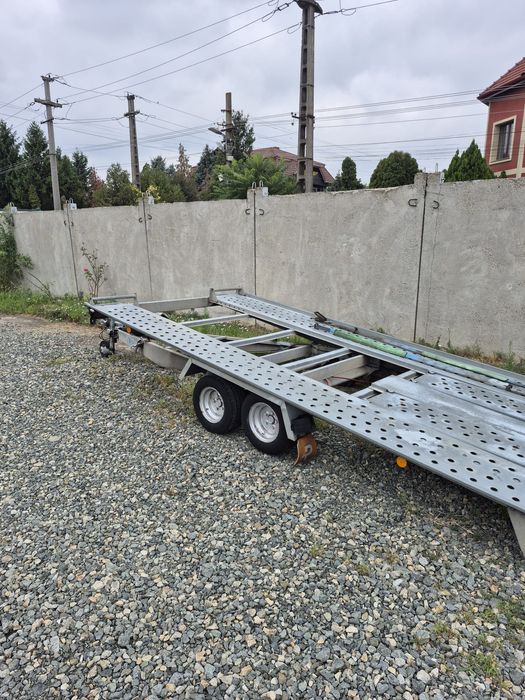 Trailer/Platforma Auto Pongratz 2000kg/an 2019 rabatabil 4,1m Lungime