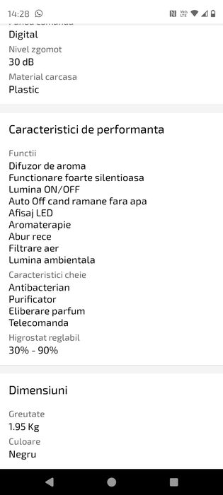 Umidificator cecotec breezecare4000 connected model 05613