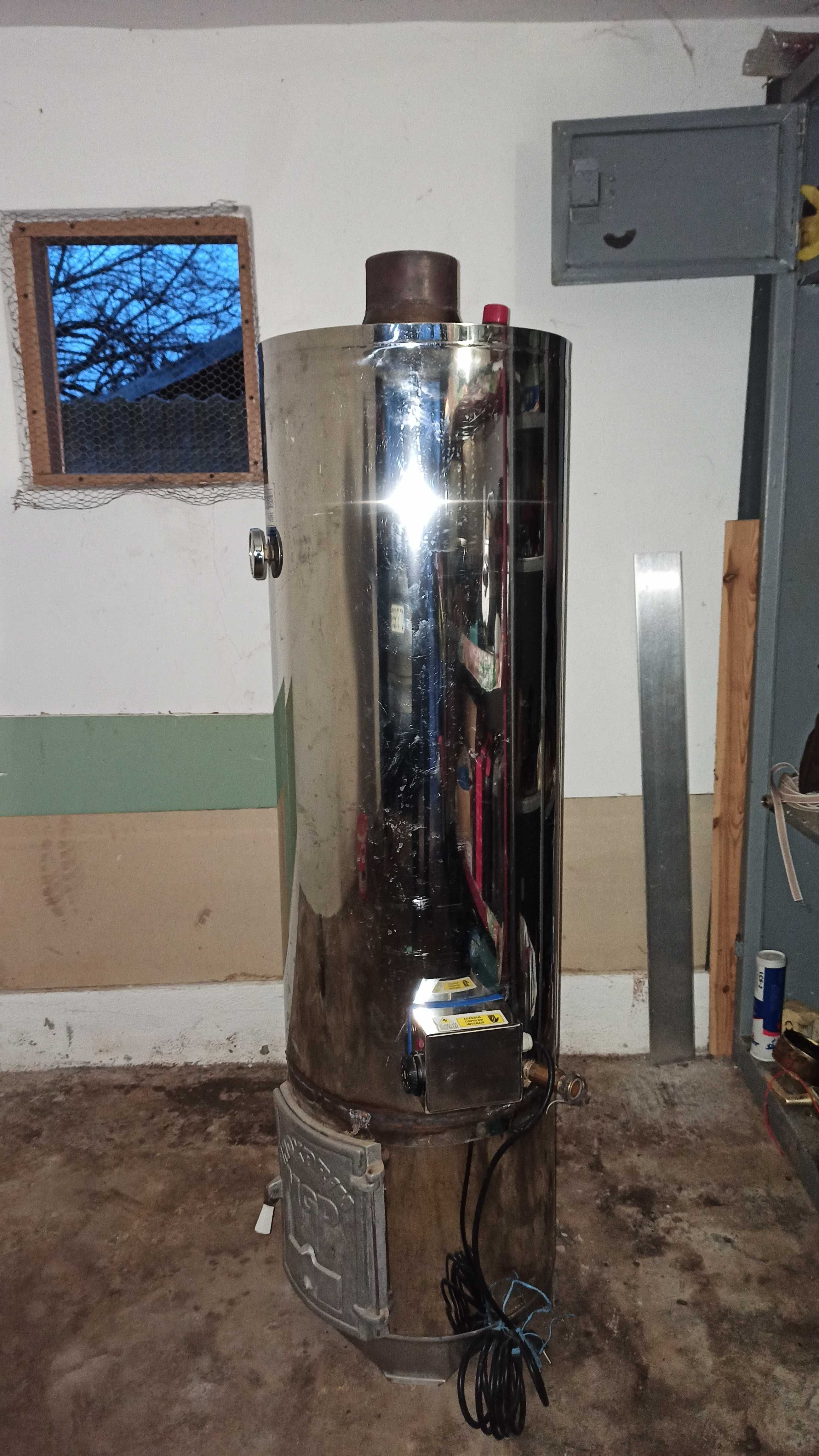 Boiler Inox - lemne/electric - 120L