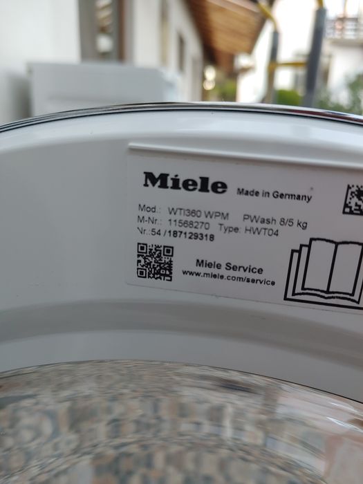 2023 Пералня със сушилня Miele WTI360 PowerWash 8/5kg/1600rpm
