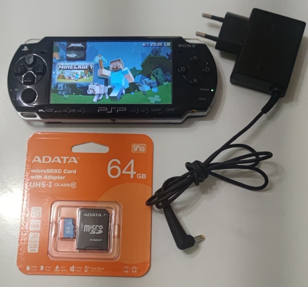 PSP+64 gb Memory Card+160 игри